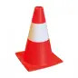 Cone de Sinalizaçao em PE Branco/Vermelho 30cm CLS