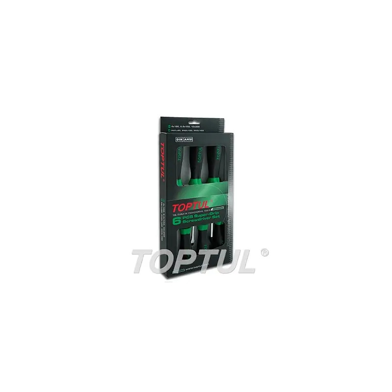 Jogo de Chaves de Fenda Phillips 6 Peças GAAE0611 Toptul