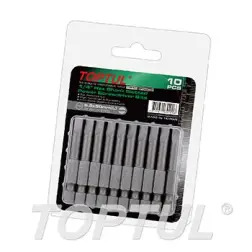 Jogo de 10 Bits Pozi 1/4" PZ1x50mm FSRA0801G Toptul Toptul