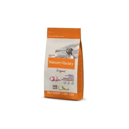 Ração Seca para Cão Original No Grain Mini Adulto Peru 1,5Kg Natures Variety Natures Variety