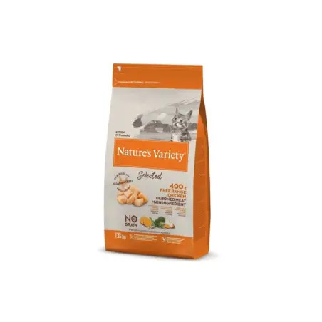 Ração Seca para Gato Selected Frango 1,25kg Natures Variety Natures Variety