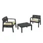Conjunto de Jardim Lombok Mesa + 2 Cadeiras Ipae