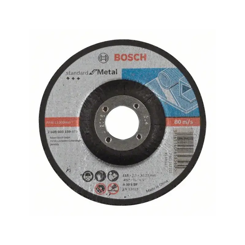 Disco abrasivo PRO Metal, 115 x 2,5 x 22,23 mm 2608603159 Bosch Disco abrasivo PRO Metal, 115 x 2,5 x 22,23 mm 2608603159 Bosch