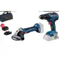 Kit combinado - Kit de 18V: GSB + GWS + 2 baterias GBA 4.0Ah + GAL + saco Professional 0615990M4A Bosch