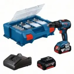 Berbequim sem Fio GSB 18V-55 +2x4Ah+GAL 18V-20+82 Acessórios+Caixa 06019H530A Bosch Bosch