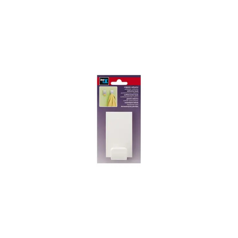 Cabide Adesivo Recto Branco Inofix