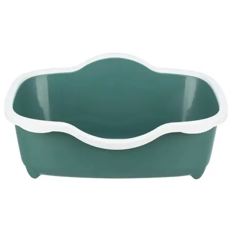 Toilete "davio" C/ Rebordo P/ Gatos verde/branco Trixie Trixie