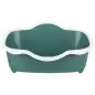 Toilete "davio" C/ Rebordo P/ Gatos verde/branco Trixie