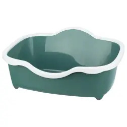 Toilete "davio" C/ Rebordo P/ Gatos verde/branco Trixie Trixie
