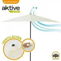 Guarda-Sol D48mm Tubo Alum 300x200cm 53877 Aktive Aktive