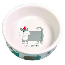 Gamela Em Ceramica P/ Gato 200 Ml/11 Cm emb. C/ 4 Trixie Trixie