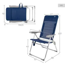 Cadeira Alta Dobravel Alum Multifunçoes 62662 Aktive Aktive