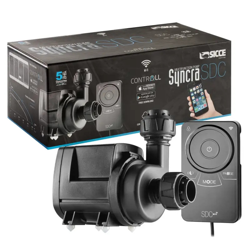 Bomba Syncra Sdc 7.0 c/ Control. Wifi - 3.000/7.000 Sicce Bomba Syncra Sdc 7.0 c/ Control. Wifi - 3.000/7.000 Sicce