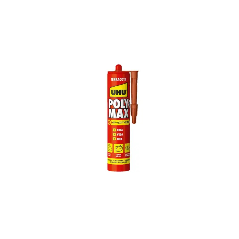 Cola e Veda Poly Max Express 425gr UHU terracota