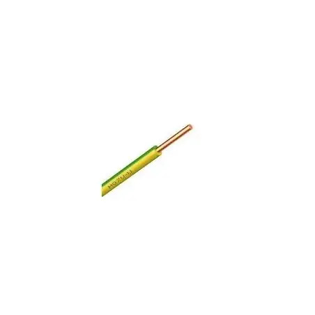 Fio U H07V 1x2,5mm Verde/Amarelo Flux