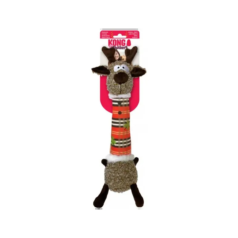 Brinquedo para Cão Rena Comprida Peluche S/M Kong