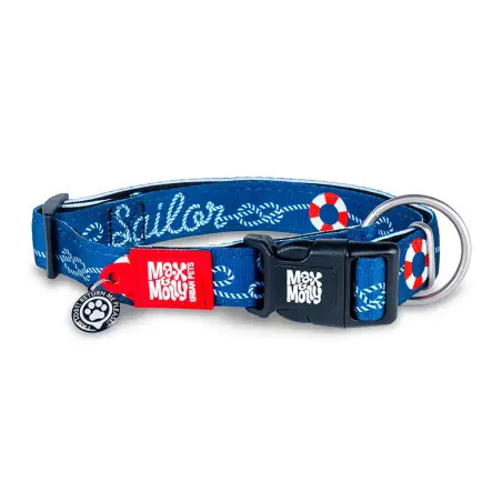 Max & Molly - Coleira C/ Id Tag "sailor" tam. Xs Max&Molly Max&Molly