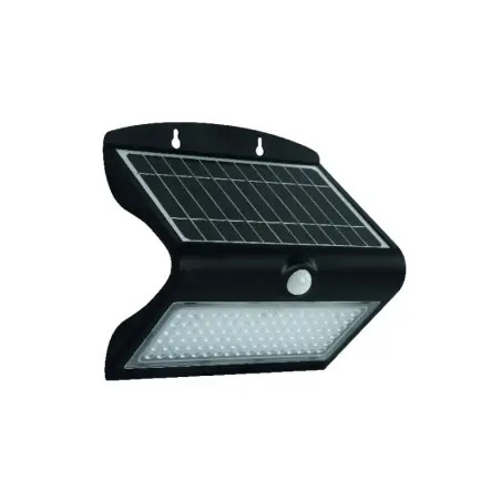 Luminária Solar LED Hélio 8W Preto Eleri9 Eleri9