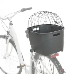 Cesto Plastico C/ Tampa Arame P/ Bicicleta 36x47x46cm Trixie Trixie