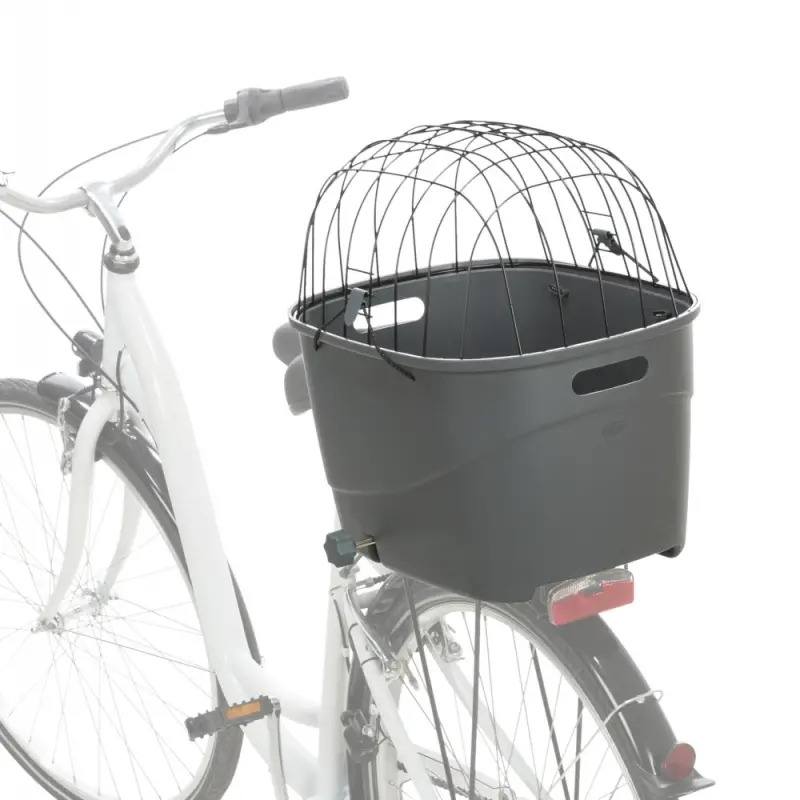 Cesto Plastico C/ Tampa Arame P/ Bicicleta 36x47x46cm Trixie Cesto Plastico C/ Tampa Arame P/ Bicicleta 36x47x46cm Trixie