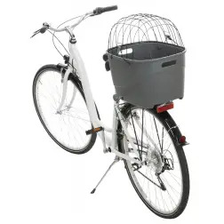 Cesto Plastico C/ Tampa Arame P/ Bicicleta 36x47x46cm Trixie Trixie