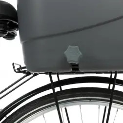 Cesto Plastico C/ Tampa Arame P/ Bicicleta 36x47x46cm Trixie Trixie