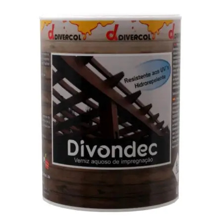 Verniz Aquoso Divondec 0,75lt Castanho Divercol Divercol
