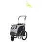 Atrelado P/ Bicicleta - Tam. S cinza/preto Trixie Atrelado P/ Bicicleta - Tam. S cinza/preto Trixie