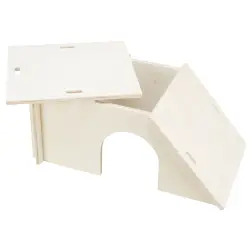 Abrigo Rampeado "bent" Em Madeira P/ Coelhos/porq.ind Trixie Trixie