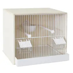 Viveiro Madeira Choupo 1 Divisória para Canario 38x30x35cm Valpec