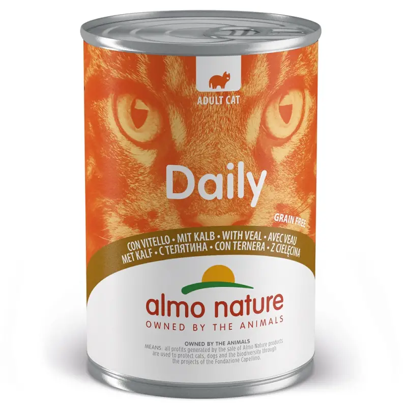 Almo Cat Daily - Vitela lata 400 Gr » Almo Nature
