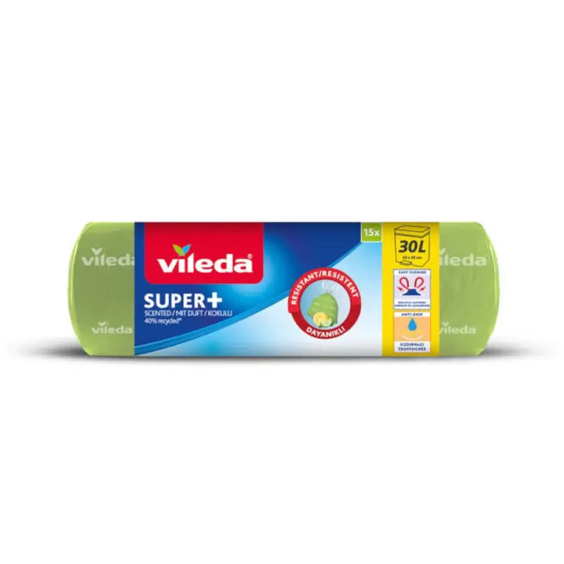 Saco de Lixo 30lt Biodegradável Pack 12un Vileda