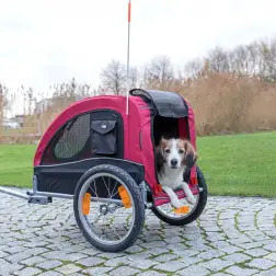 Atrelado P/ Bicicleta - Tam. M vermelho Trixie Trixie