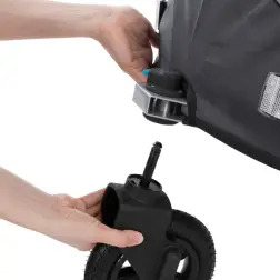 Atrelado P/ Bicicleta - Tam. L cinza/preto Trixie Trixie