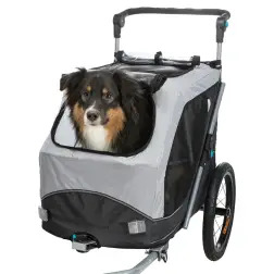 Atrelado P/ Bicicleta - Tam. L cinza/preto Trixie Trixie