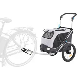 Atrelado P/ Bicicleta - Tam. L cinza/preto Trixie Trixie