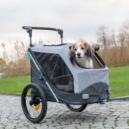 Atrelado P/ Bicicleta - Tam. L cinza/preto Trixie Trixie