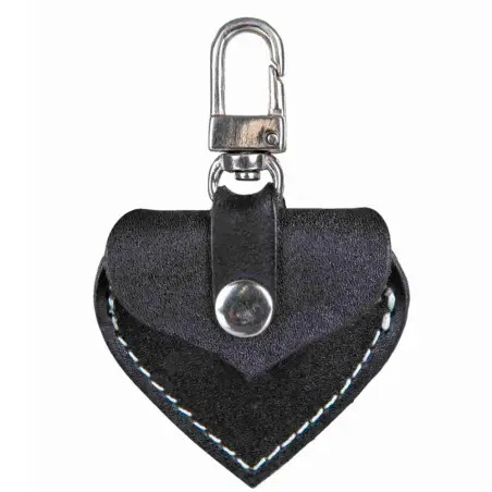 Porta Endereço Pele "coraçao" P/ Caes unid. preto Trixie Trixie