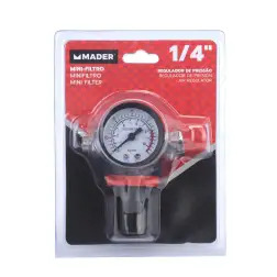 Mini Filtro Regulador De Pressão 14" Rp182 MADER POWER TOOLS MADER POWER TOOLS