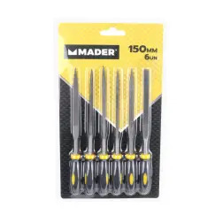 Kit Limas Precisão 150mm 6un  Mader  Hand T MADER HAND TOOLS MADER HAND TOOLS