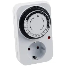 Ficha Eléctrica Com Temporizador 24h  Mader MADER HOME TOOLS MADER HOME TOOLS