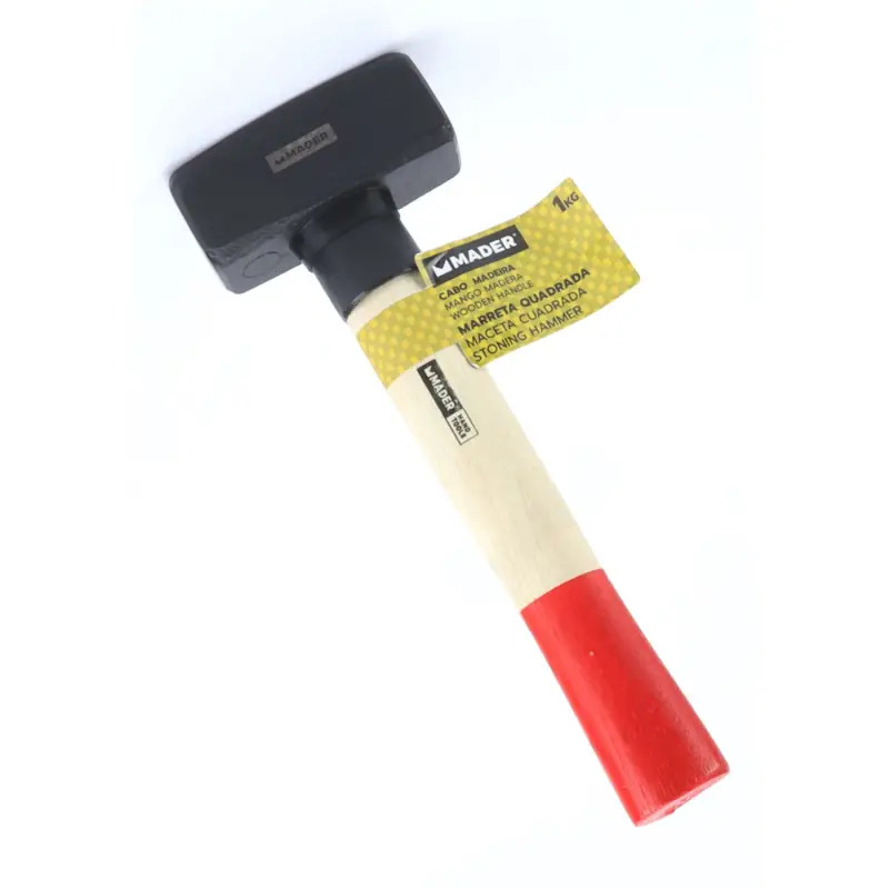 Marreta Quadrada Cabo Madeira 1kg Mader H MADER HAND TOOLS