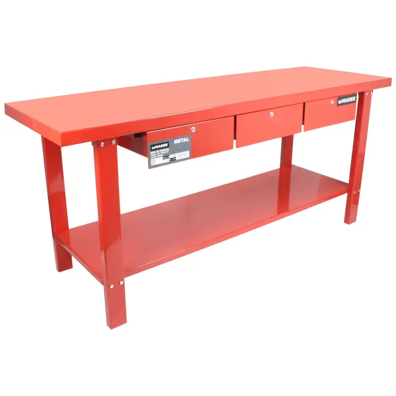 Mesa De Trabalho Metal 200x64cm 3g Mader Ha MADER HARDWARE