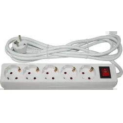 Extensão Elétrica Com Interruptor 5 Tomadas MADER HOME TOOLS MADER HOME TOOLS