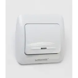 Interruptor Interior Simples Con Luz  Mader MADER HOME TOOLS MADER HOME TOOLS