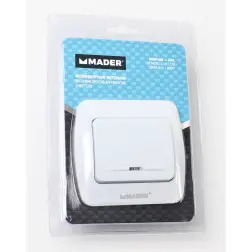 Interruptor Interior Simples Con Luz  Mader MADER HOME TOOLS MADER HOME TOOLS