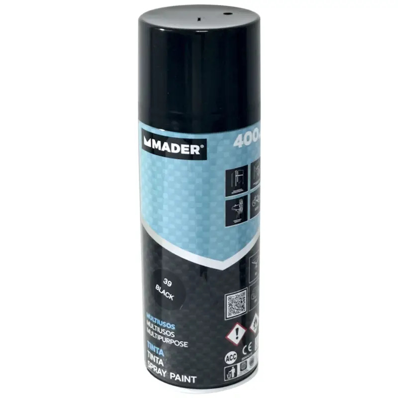 Tinta Spray Multiusos Black Ref. 39 400ml Mader MADER COLOR