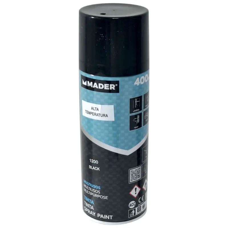 Tinta Spray 400ml Black Ref.1200 Mader Home To MADER COLOR