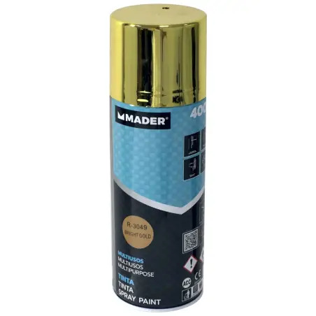 Tinta Spray Multiusos Ouro 400ml  Mader  Home To MADER COLOR MADER COLOR