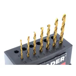 Jogo Brocas Titânio Hss 13un  Mader  Power  MADER HAND TOOLS Mader
